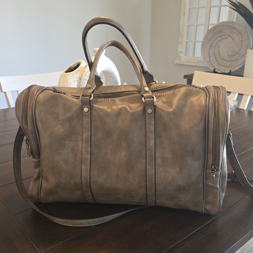Elegant Tan Womens Duffle Bag